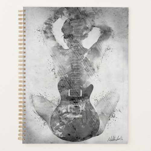 Guitar Black and White Planners