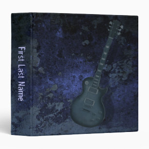 Guitar blue binder