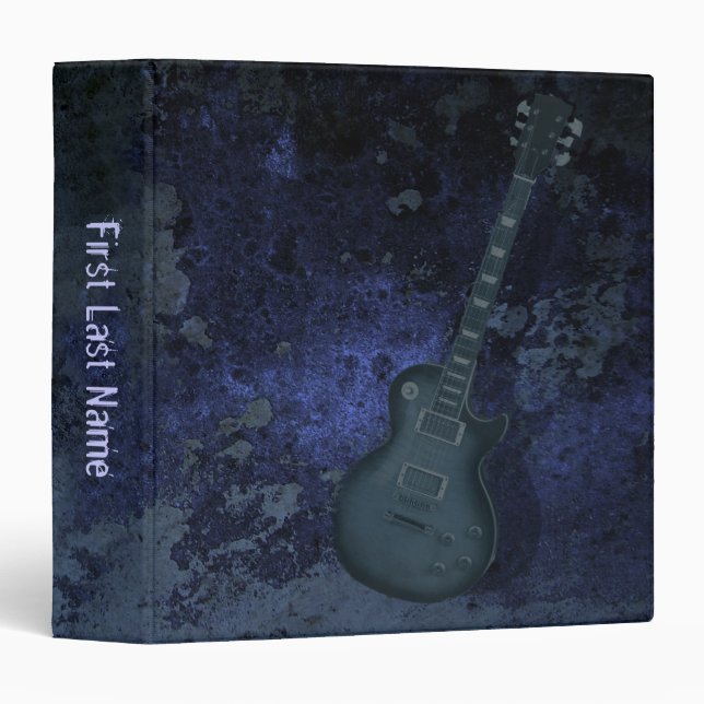 Guitar blue binder (Front/Spine)