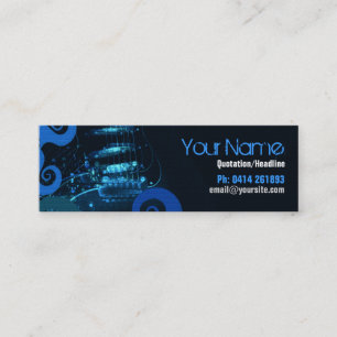 GUITAR Blue Grunge profile card