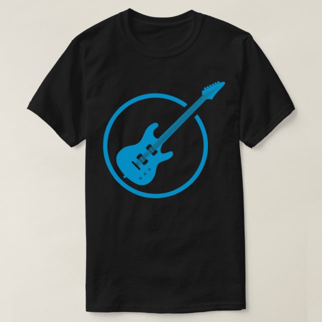 Guitar blue Triblend T-Shirt (Design Front)