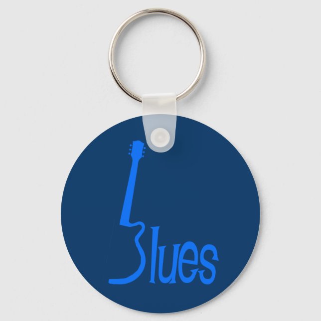 Guitar Blues Keychain (Front)