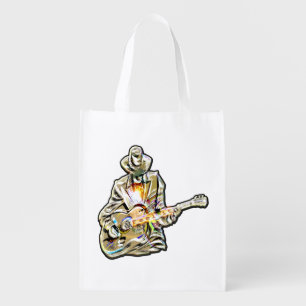Guitar Blues Man - Feel it Tote Bags