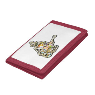 Guitar Blues Man - Feel it Tri-fold Wallet