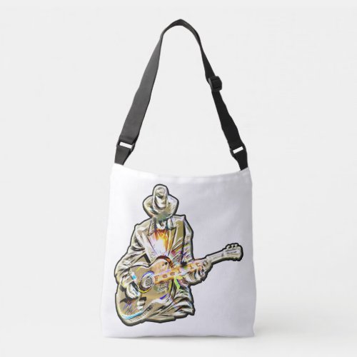 Guitar Blues Mann _ Feel it  Crossbody Bag