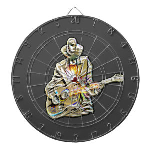 Guitar Blues Mann - Feel it Dart Board