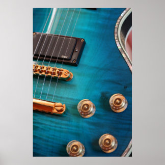 Guitar Blues Poster