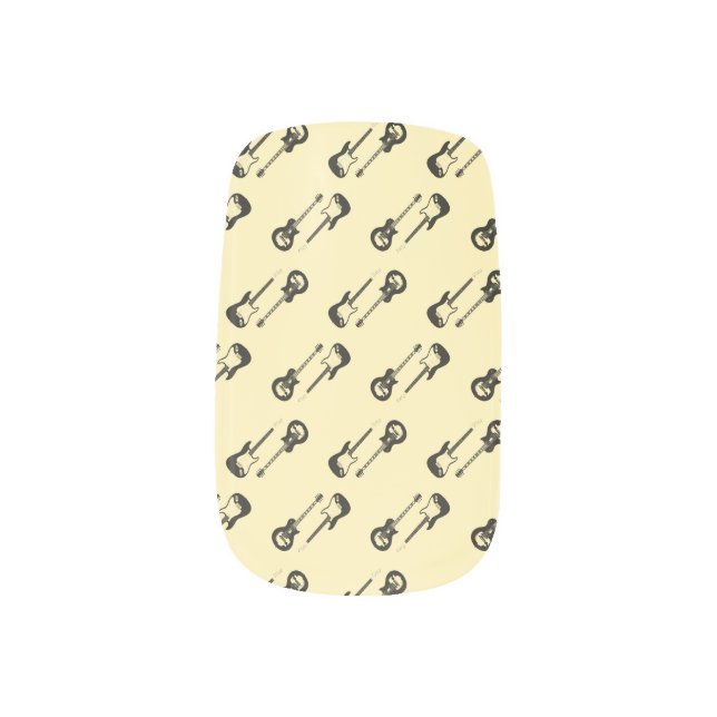 guitar bodies minx nail art (Left Thumb)