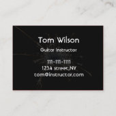 Guitar Business card (Back)