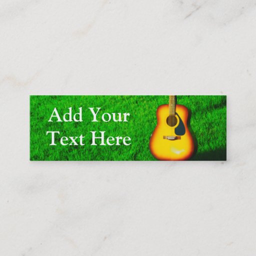 Customizable Guitar Business Card
