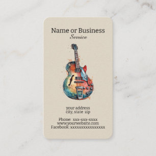 Guitar Business Card