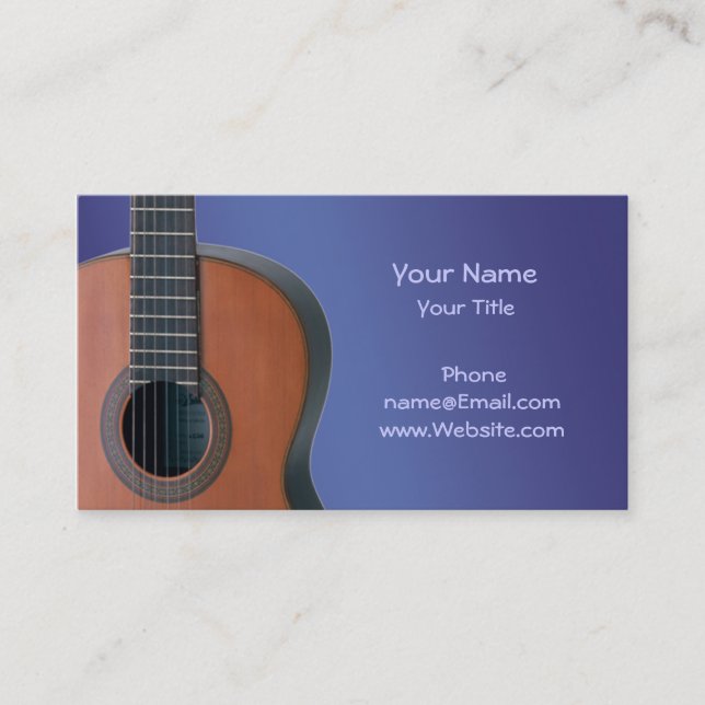 Guitar Business Card (Front)