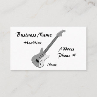 guitar, Business Card