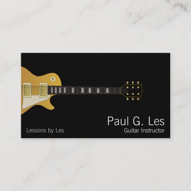 Guitar Business Card (Front)