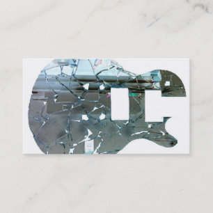 Guitar business card , Cracked mirror guitar