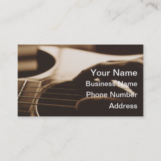 Guitar Business Cards