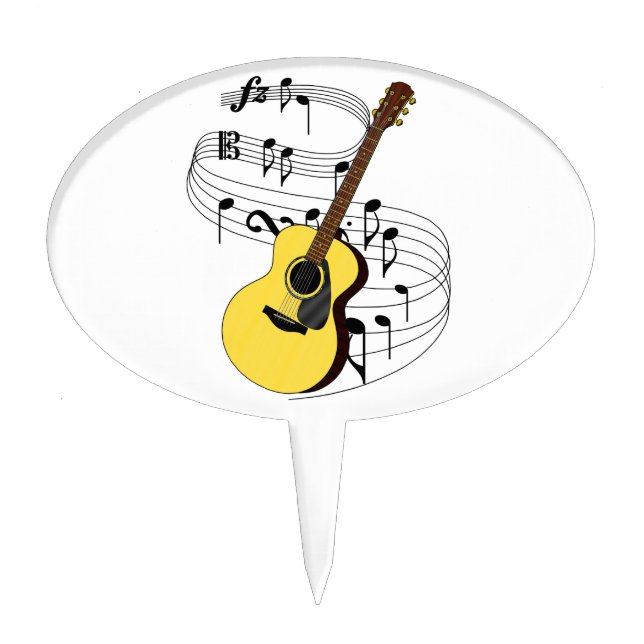 Guitar Cake Topper (Front)