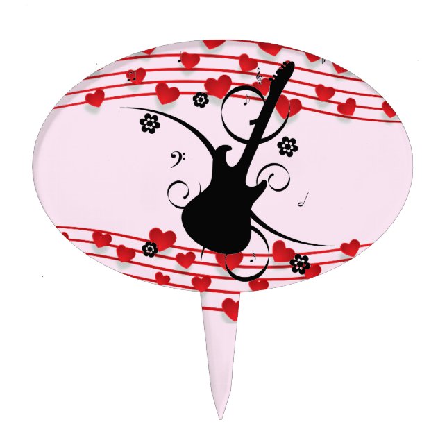 Guitar Cake Topper (Front)