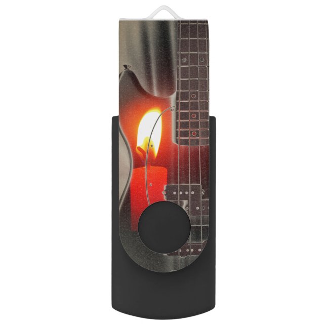 Guitar Candle Flash Drive (Back (Vertical))