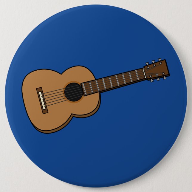 Guitar Cartoon Button (Front)
