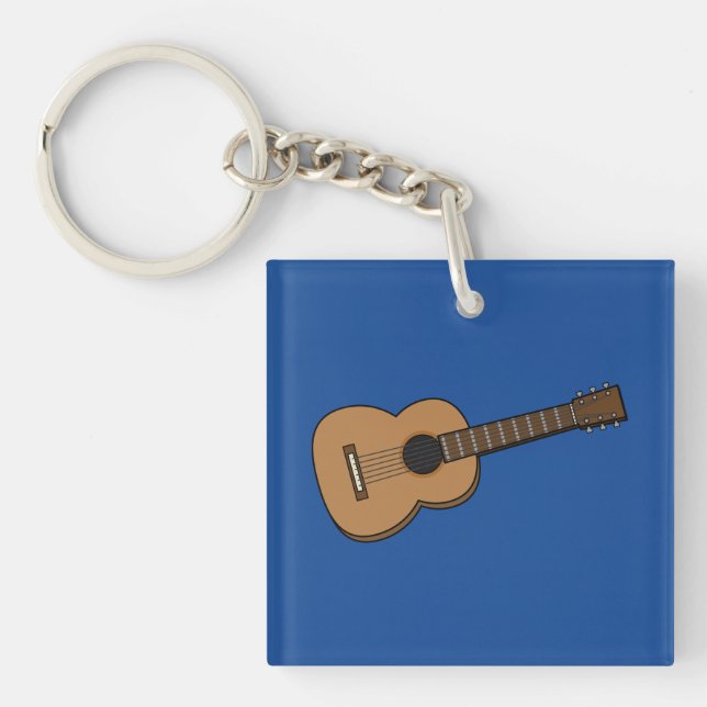 Guitar Cartoon Keychain (Front)