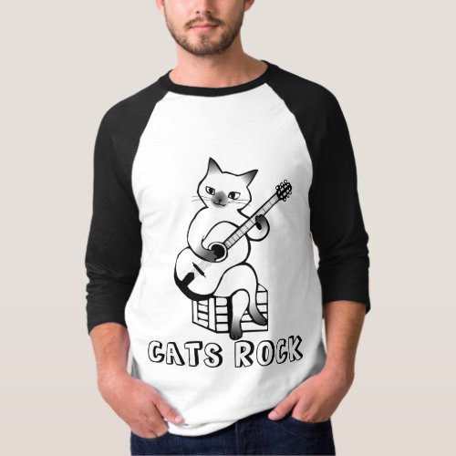 Guitar Cat T_Shirts