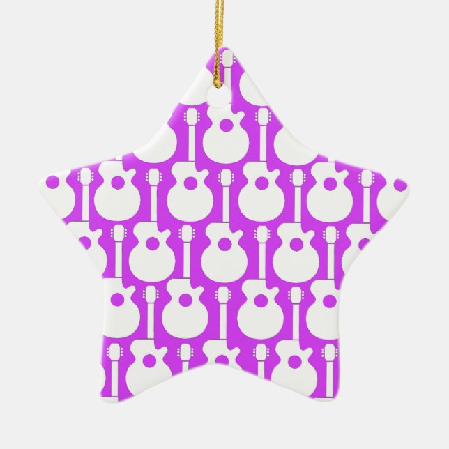 Guitar Ceramic Ornament (Front)