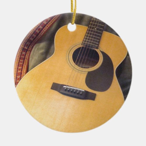 guitar ceramic ornament