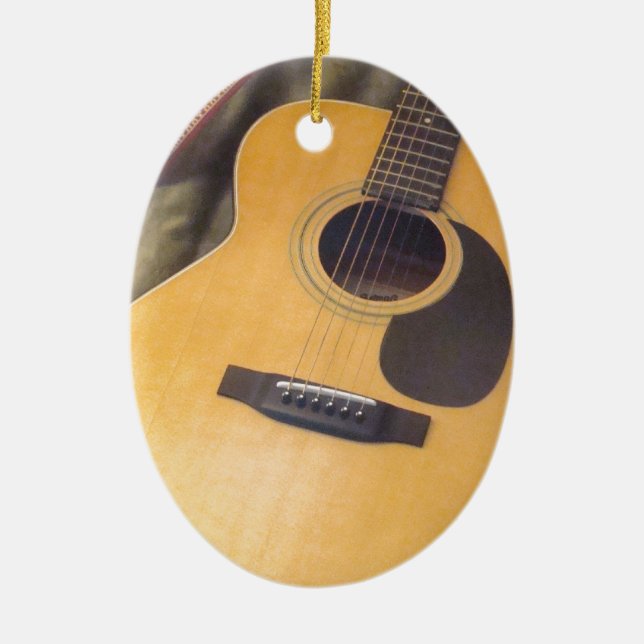 guitar ceramic ornament (Front)
