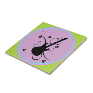 Guitar Ceramic Tile