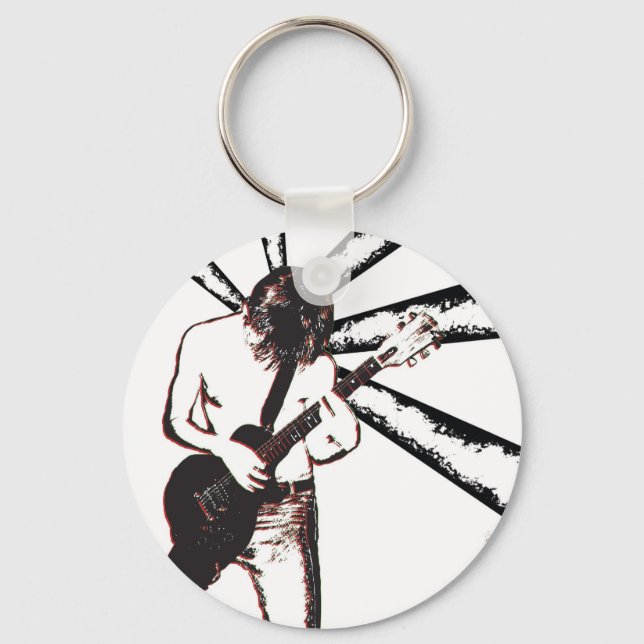 Guitar Chain Keychain (Front)