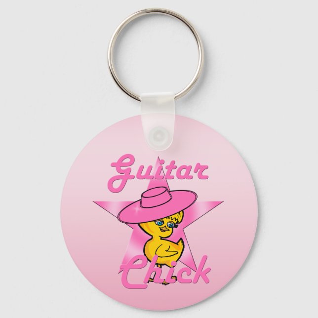 Guitar Chick #8 Keychain (Front)