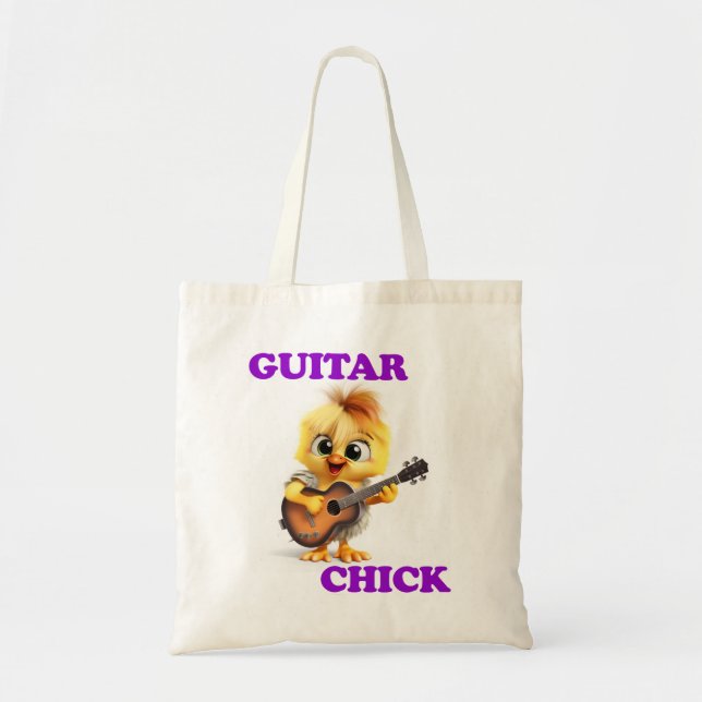 Guitar Chick Tote Bag (Front)