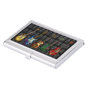 Guitar & chord2 business card holder