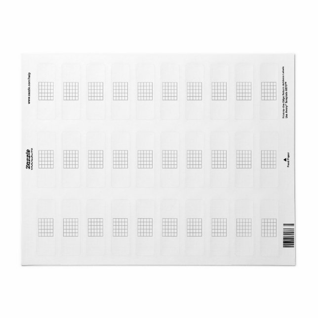 Guitar Chord Chart Fret Board Gray Template Label (Full Sheet)