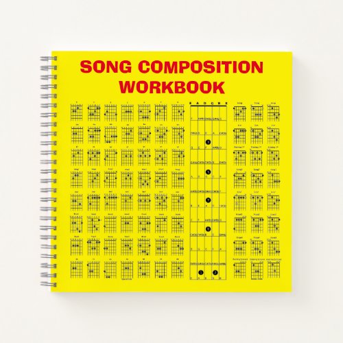 Guitar Chord Chart  Notebook