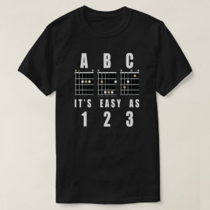 Guitar Chords ABC It's Easy As 123 T-Shirt