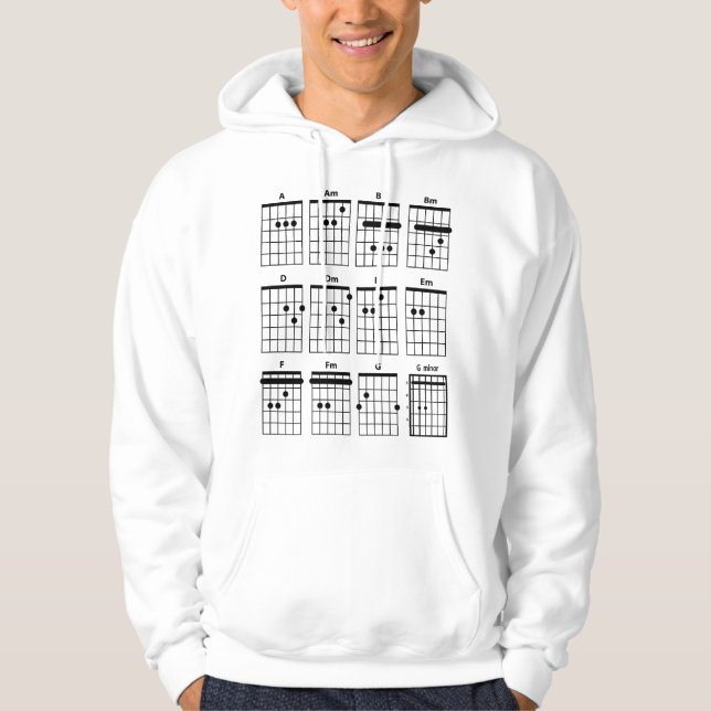 Guitar chords hoodie (Front)