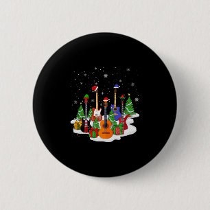 Guitar Christmas Decor Musical Guitar Lovers Guita Button