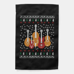 Guitar Christmas Garden Flag