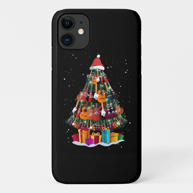 Guitar Christmas Tree Funny  Case-Mate iPhone Case (Back)