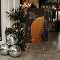 Guitar Classy Music Concert Recital Welcome Sign