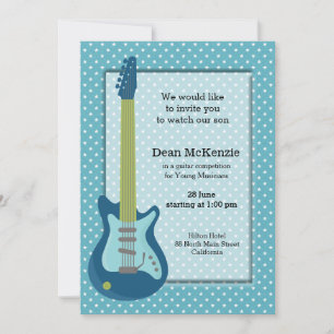 Guitar competition invitation