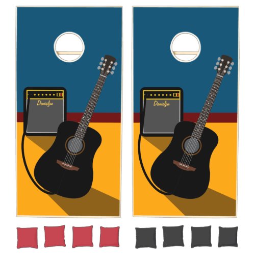 Guitar Cornhole Set