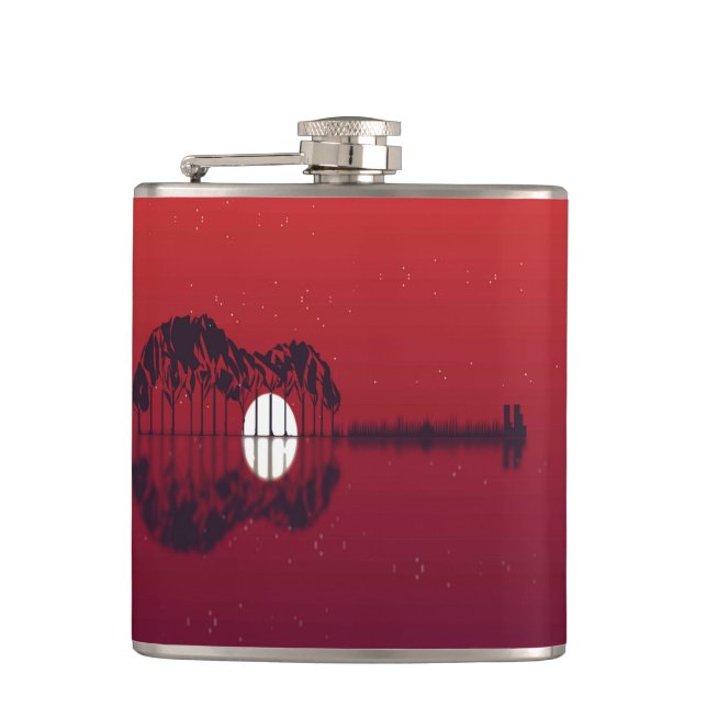Guitar Cove  Flask (Front)
