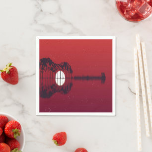 Guitar Cove  Keychain Napkins