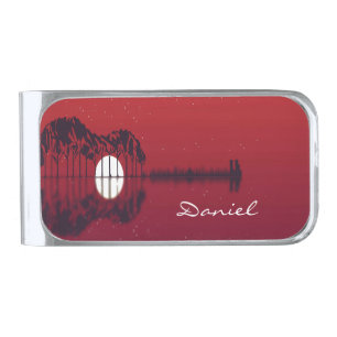 Guitar Cove Personal Silver Finish Money Clip