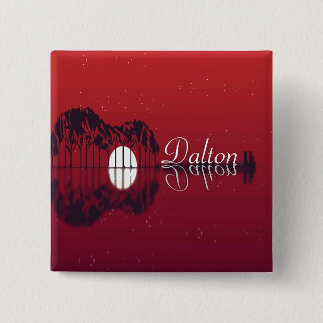 Guitar Cove Reflection Name  Button (Front)