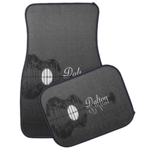 Guitar Cove Reflection Name Car Floor Mat