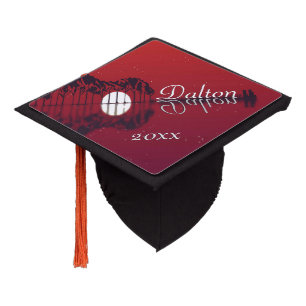 Guitar Cove Reflection Name Graduation Cap Topper